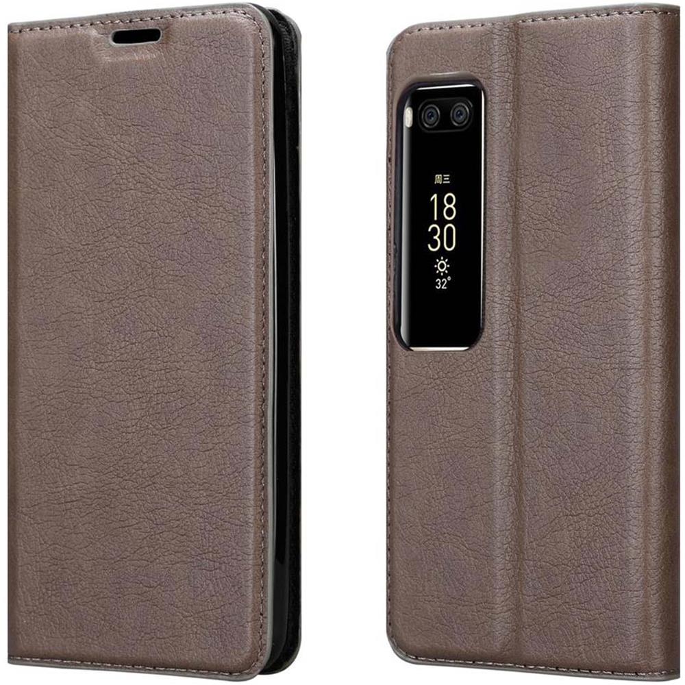 Cadorabo Custodia Compatibile Con Meizu Pro 7 In Bruno Caffè - Coperchio Protettiva Con Chiusura Magnetica, Funzione Stand E Tasca Per Le Carte - Foto 8