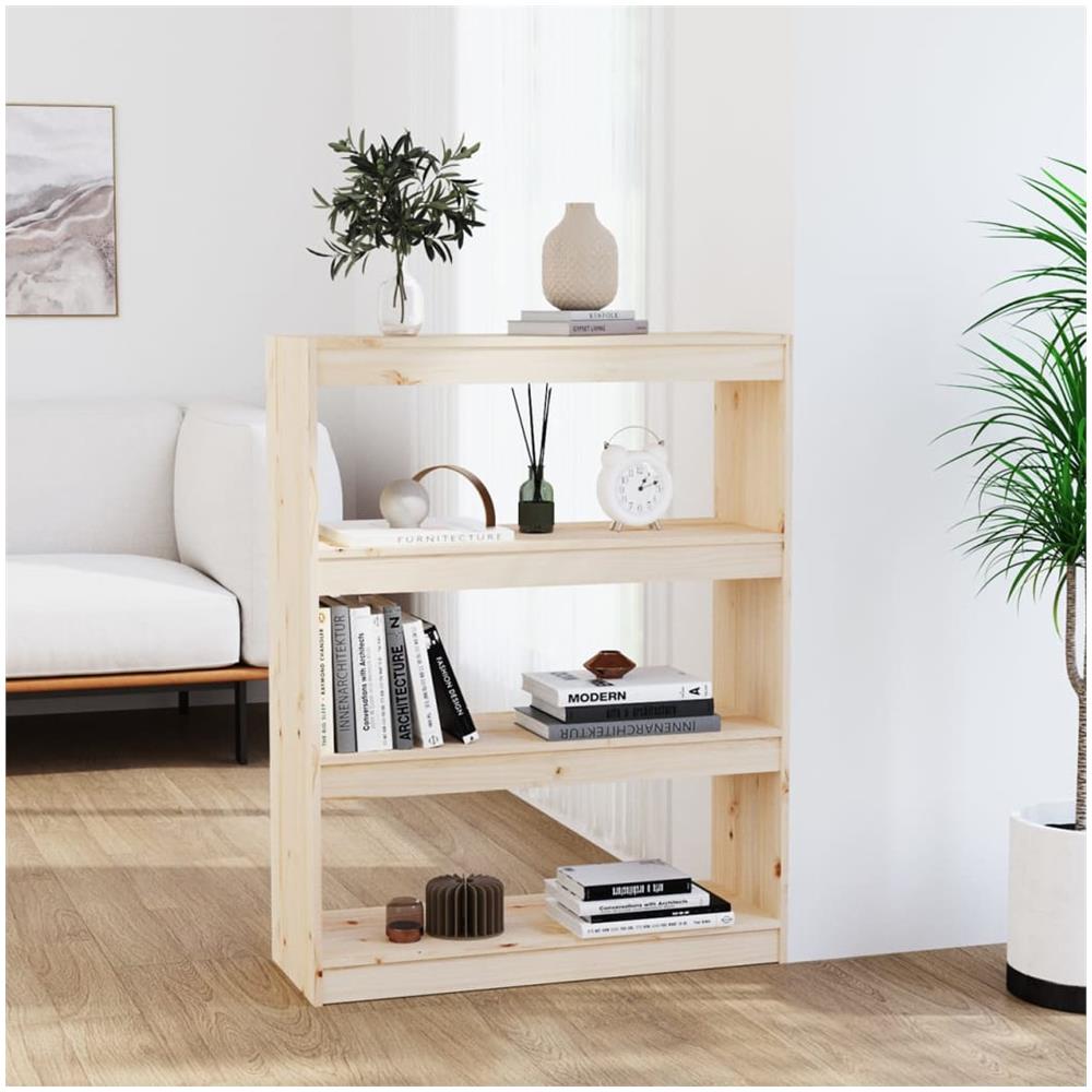 Libreria / divisorio 80x30x103,5 Cm In Legno Massello Di Pino - Foto 1