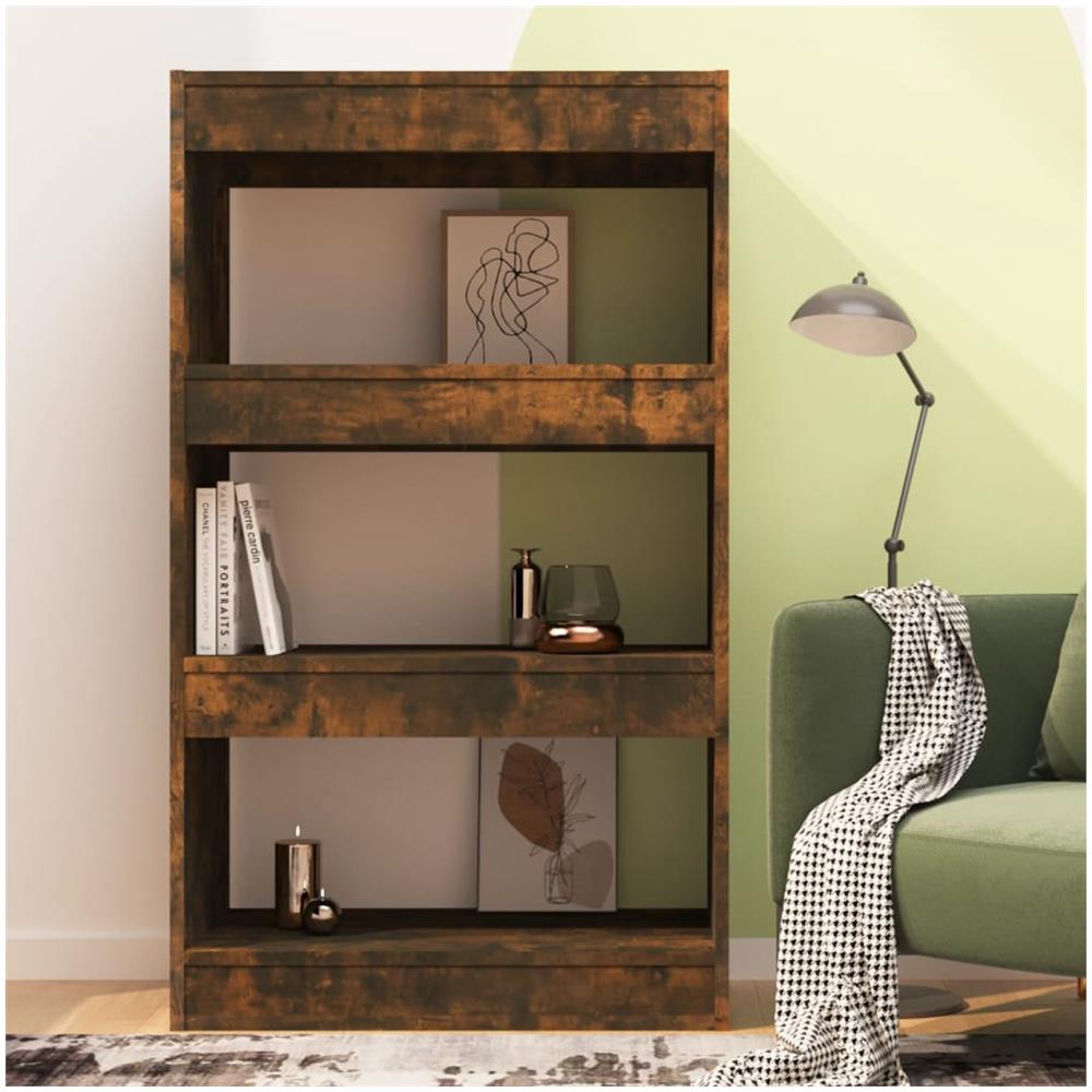 Libreria /Divisorio Rovere Fumo 60x30x103 cm in Truciolato - Foto 3