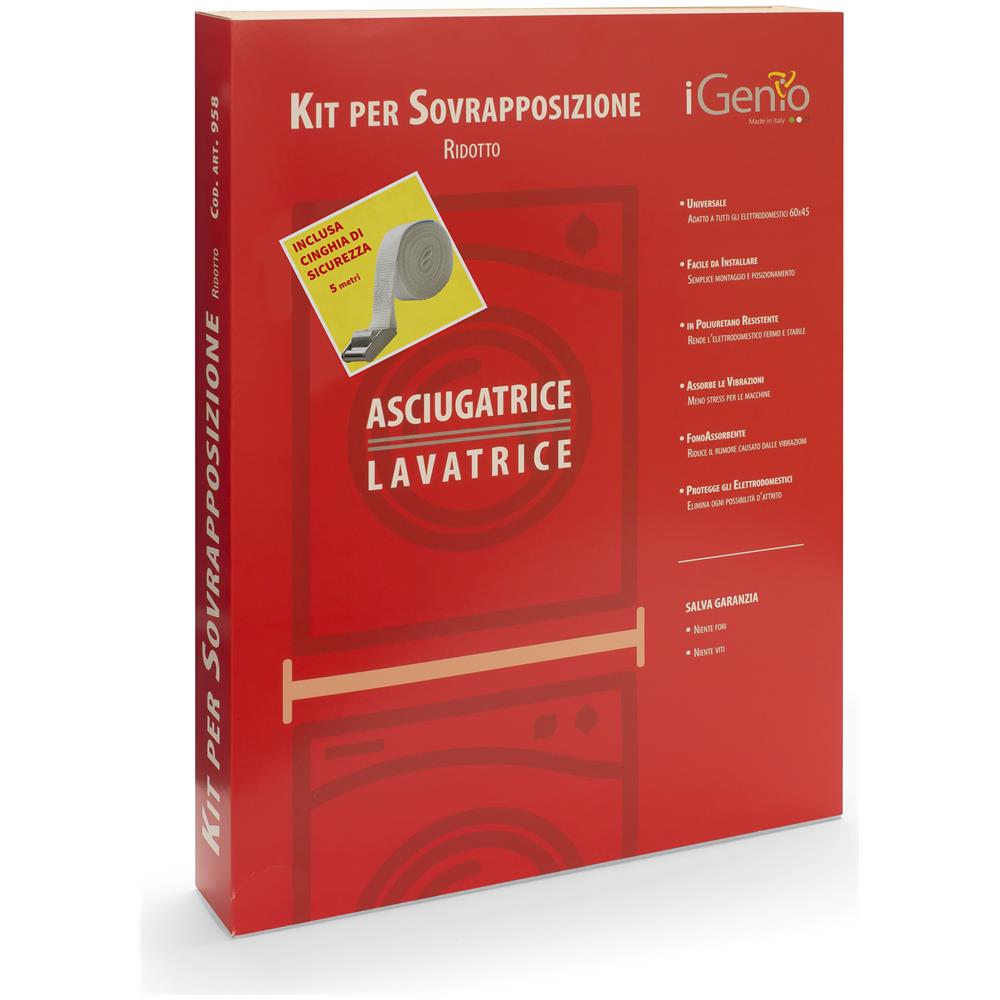 Kit di Sovrapposizione Lavatrice + Asciugatrice Colore Bianco - Foto 2