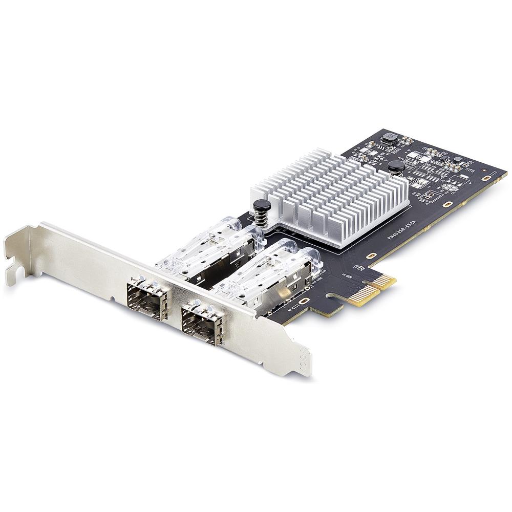 Scheda di Rete SFP GbE a 2 Porte, PCIe 2.1 x1, Intel I210-IS, Controller 1GbE, 1000BASE rame /fibra ottica, NIC Gigabit Ethernet a due porte, backplane desktop /server - Windows e Linux - Foto 1