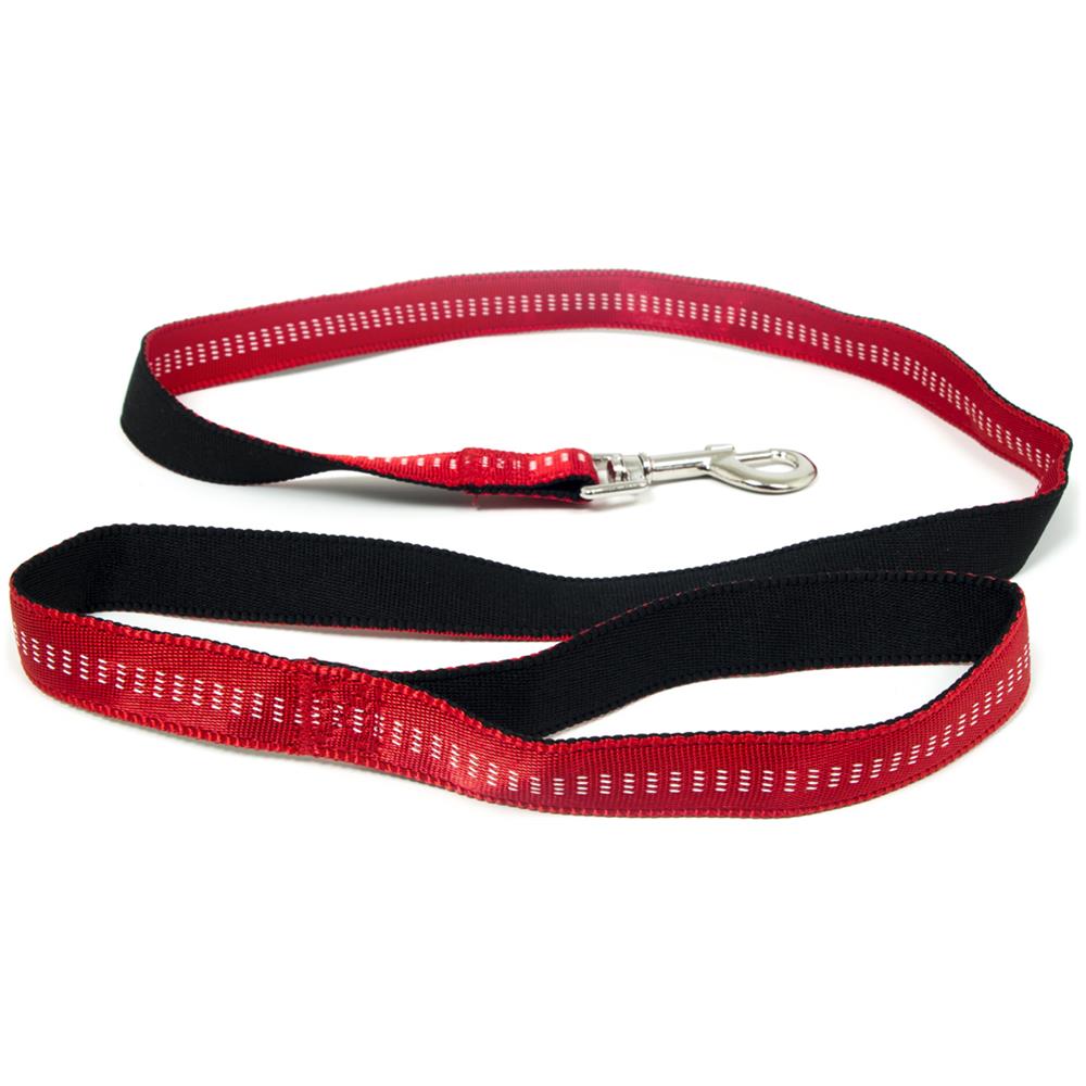 Guinzaglio Con Moschettone Per Animali Domestici Modello Color Doggy 120cm 120cm Rosso - Foto 1