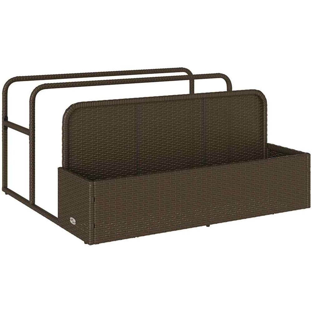 Galleggiante a Bordo Piscina Marrone 110x100x57 cm Polyrattan - Foto 1