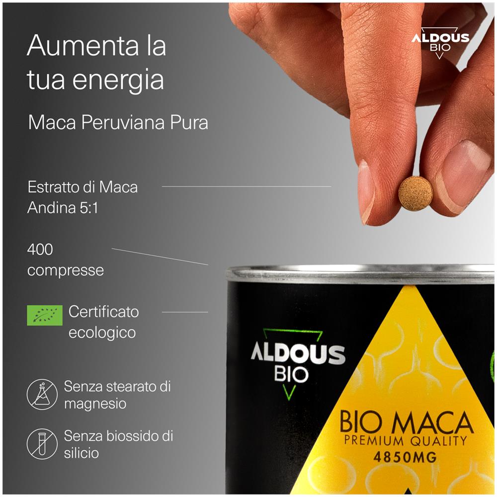 Maca Andina | Estratto (5:1) | 400 compresse - Foto 2