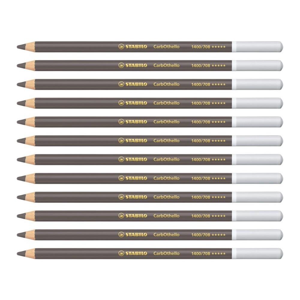 CarbOthello - Matita colorata Premium - Confezione da 12 - Grigio Caldo 5 - Foto 1