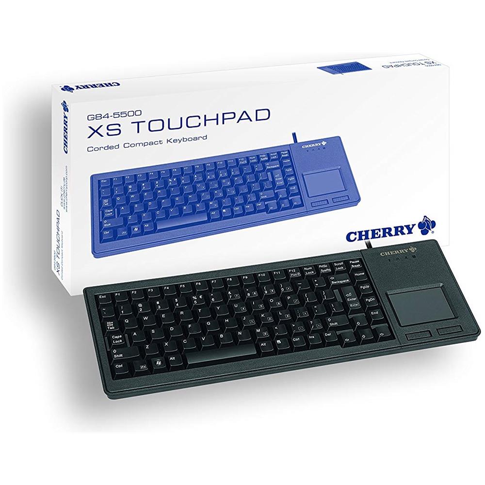 Tastiera con Touchpad USB G84-5500LUMDE-2  per Casa e Ufficio (Layout Tedesco) Colore Nero - Foto 4