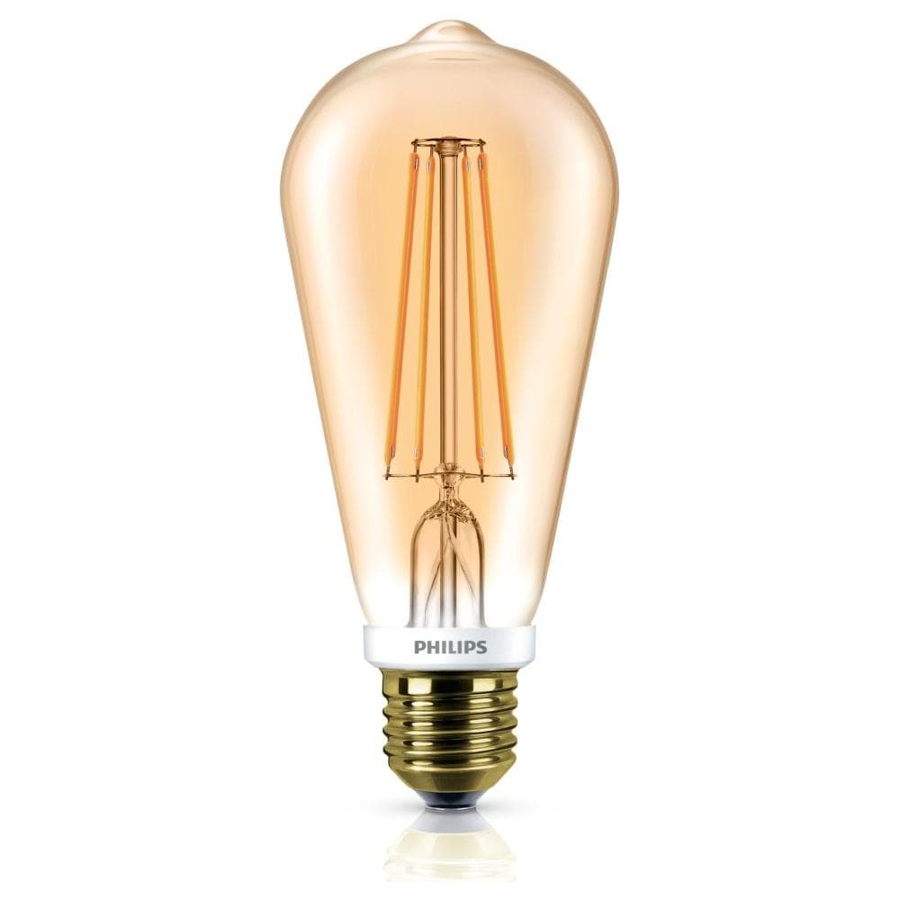 Lampadina Led Filament Classic 50W St64 Attacco E27 2000K Gold Dimmerabile - Foto 1