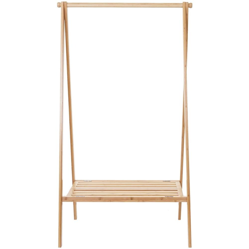 Mendler Guardaroba Appendiabiti scarpiera HWC-B82 Legno di bamb/ù 57x84x150cm