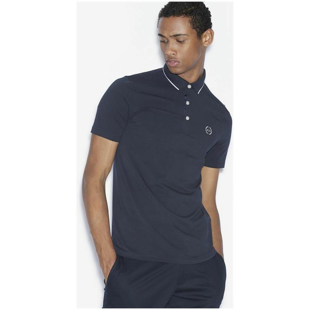 Maglie Polo Uomo Original 8nzf70 Z8m9z Cotone P / e 2019 New Colore Principale 1510 &ndash; Navy Taglia L - Foto 1