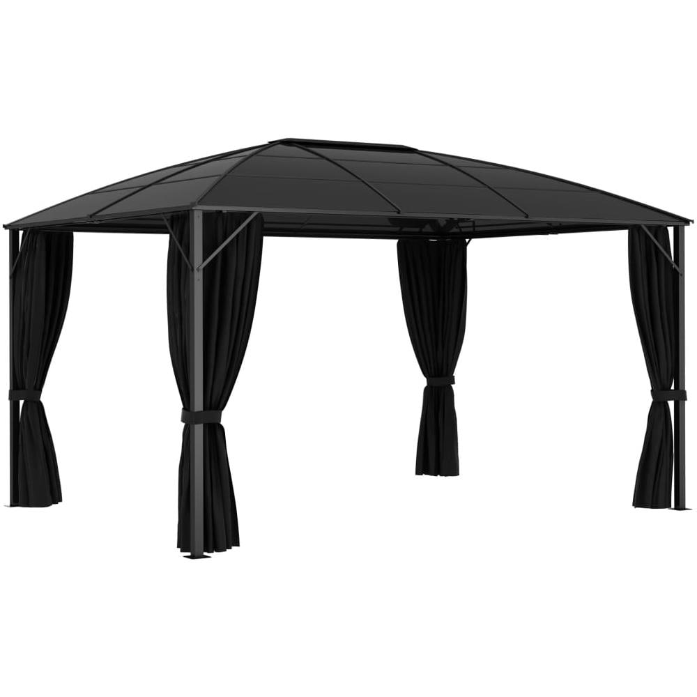 Gazebo Con Tende 400x300x265 Cm Antracite - Foto 13