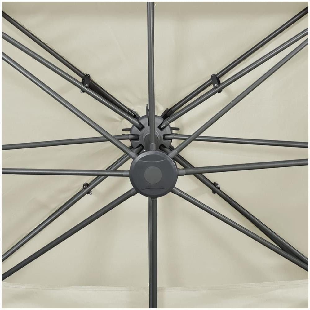 Ombrellone a Sbalzo con Doppia Copertura 400x300 cm Sabbia - Foto 3