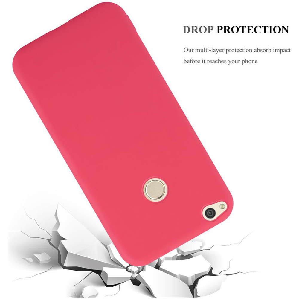 Custodia Compatibile Con Huawei P8 Lite 2017 / P9 Lite 2017 In Candy Rosso - Coperchio Protettivo In Silicone Tpu Flessibile - Foto 8