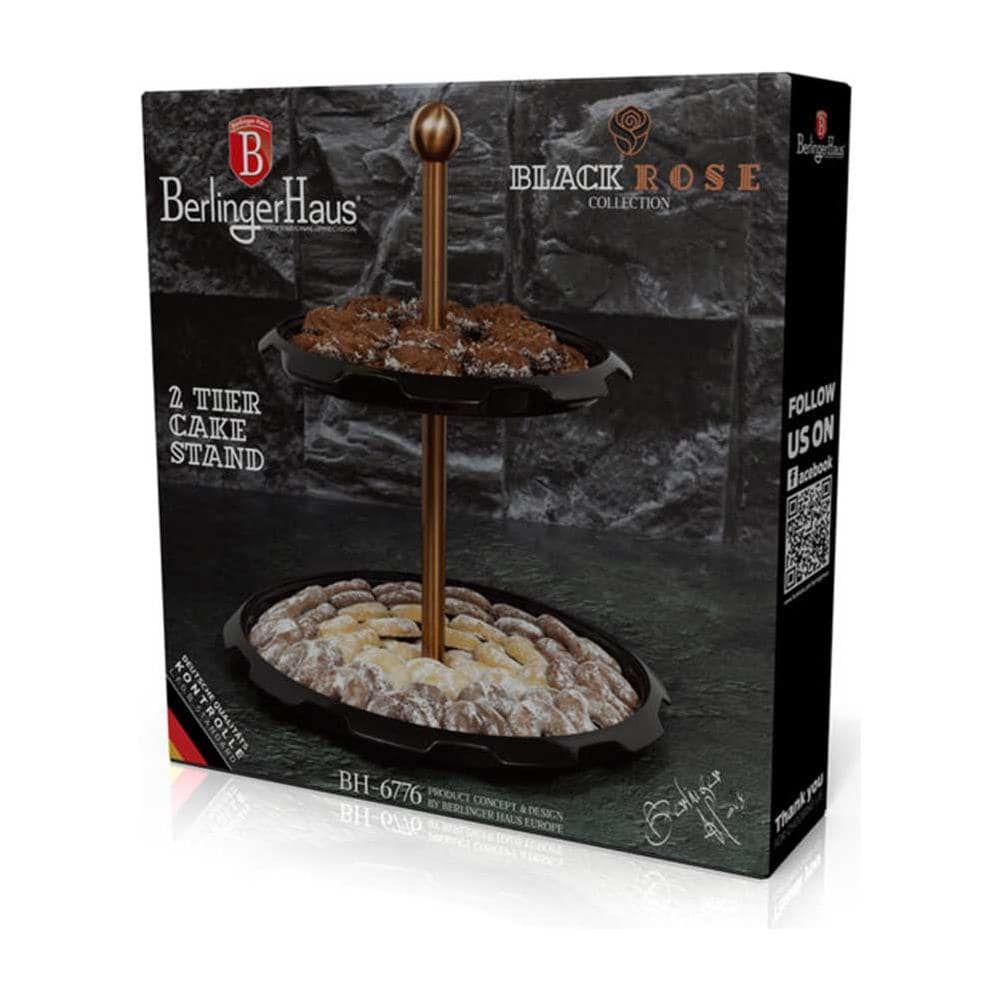 Bh-6776 Alzata Per Dolci A Due Piani Per Snack E Dessert - Foto 2