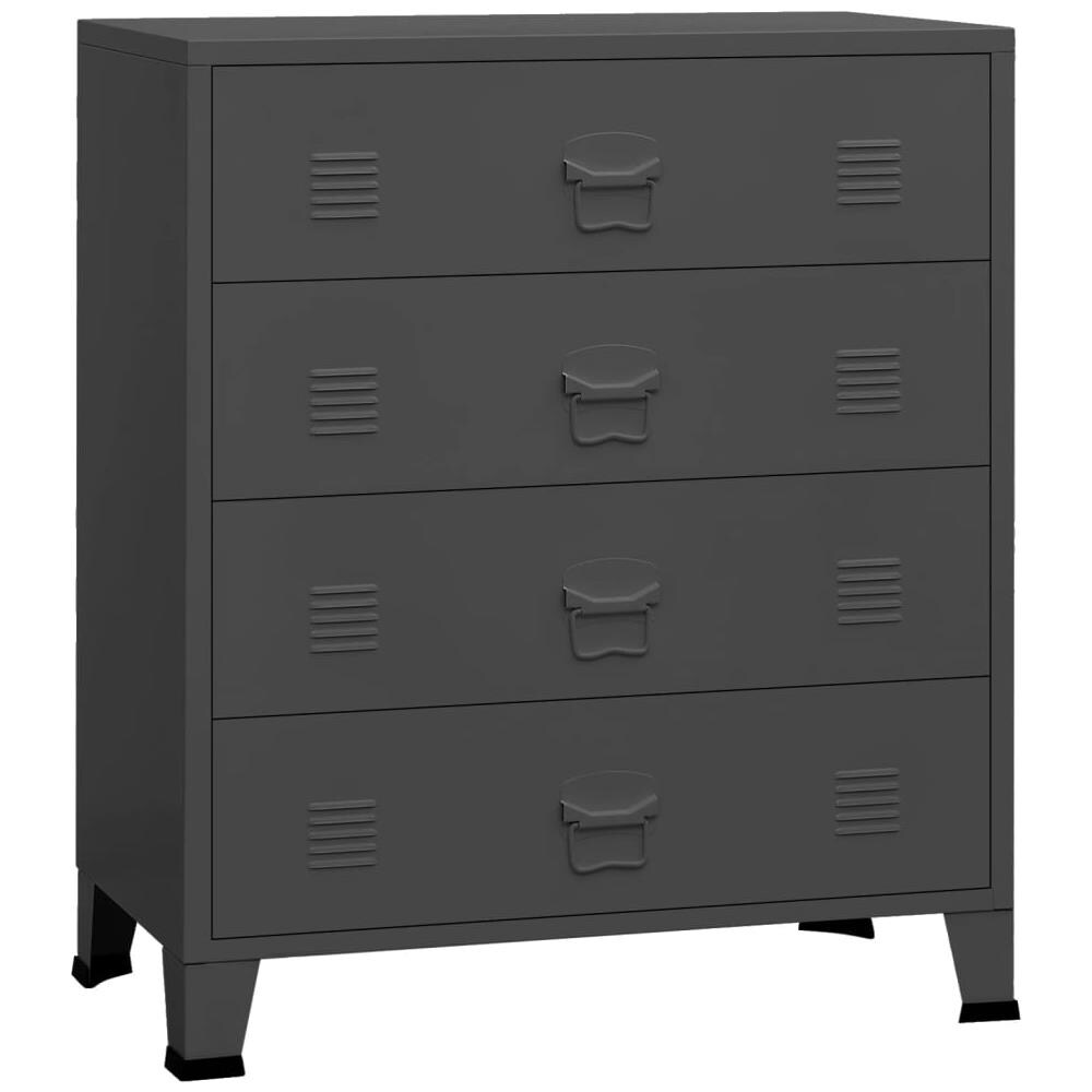 Cassettiera Industriale Antracite 78x40x93 cm in Metallo - Foto 1