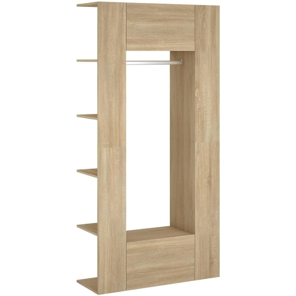 Mobili Da Corridoio 2 Pz Rovere Sonoma In Legno Multistrato - Foto 2