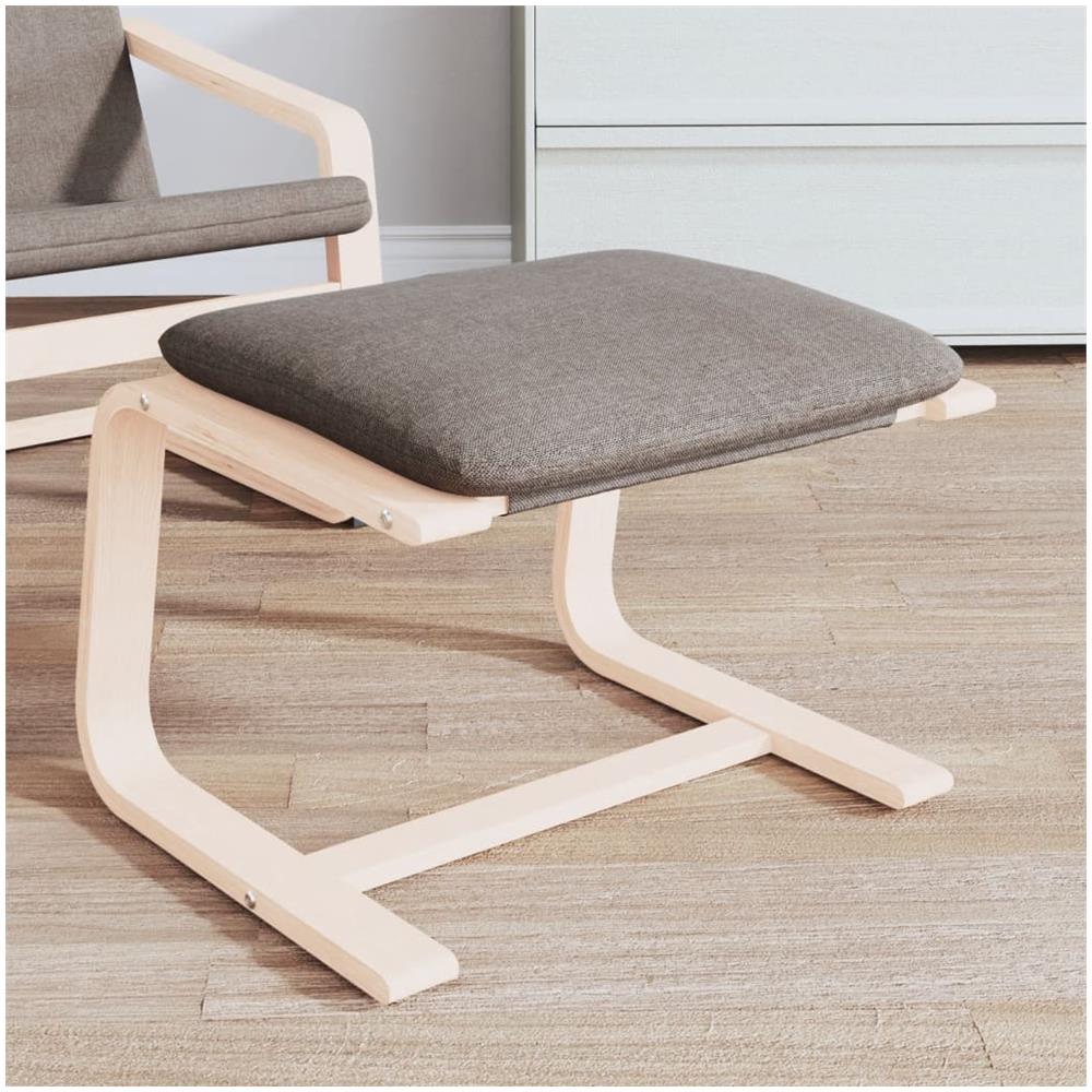 Poggiapiedi Tortora 51x41x40 Cm In Tessuto - Foto 1