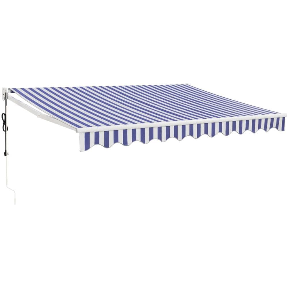 Tenda Sole Automatica Retrattile Blu e Bianca 3x2,5 m - Foto 1
