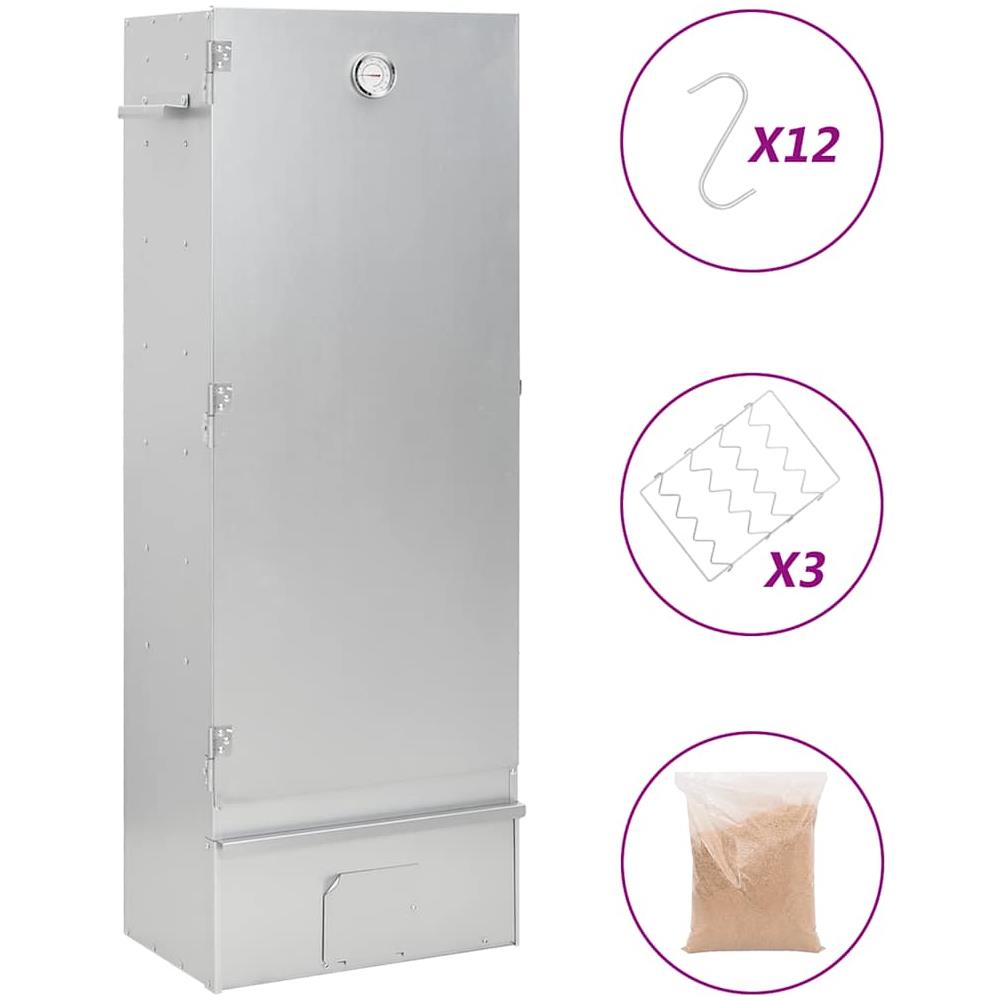 Forno Affumicatore Trucioli Legno 44,5x29x110cm In Acciaio Inox - Foto 1