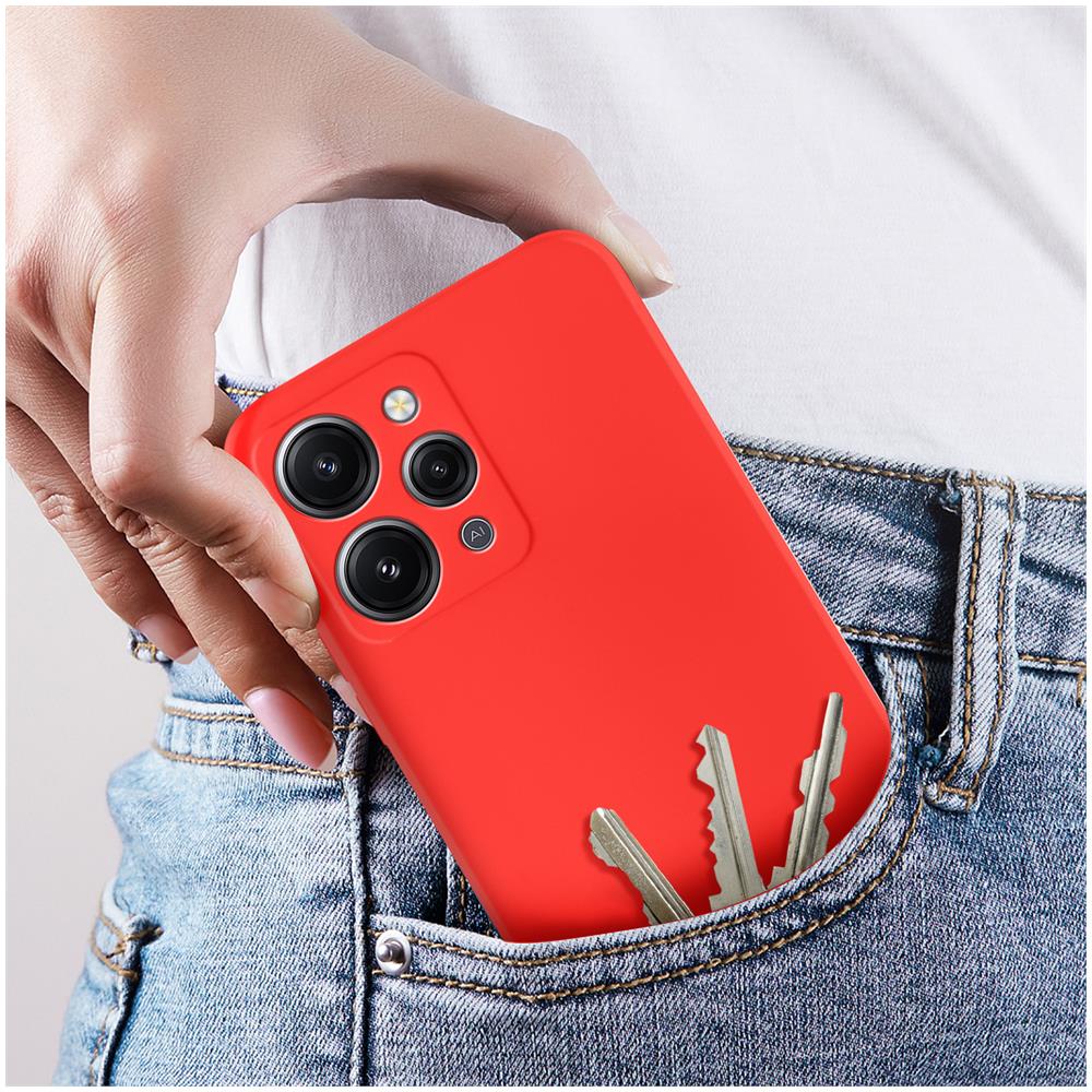 Cover Per Xiaomi Redmi 12 Semi-rigida Soft-touch Serie Fast Cover Rossa - Foto 2