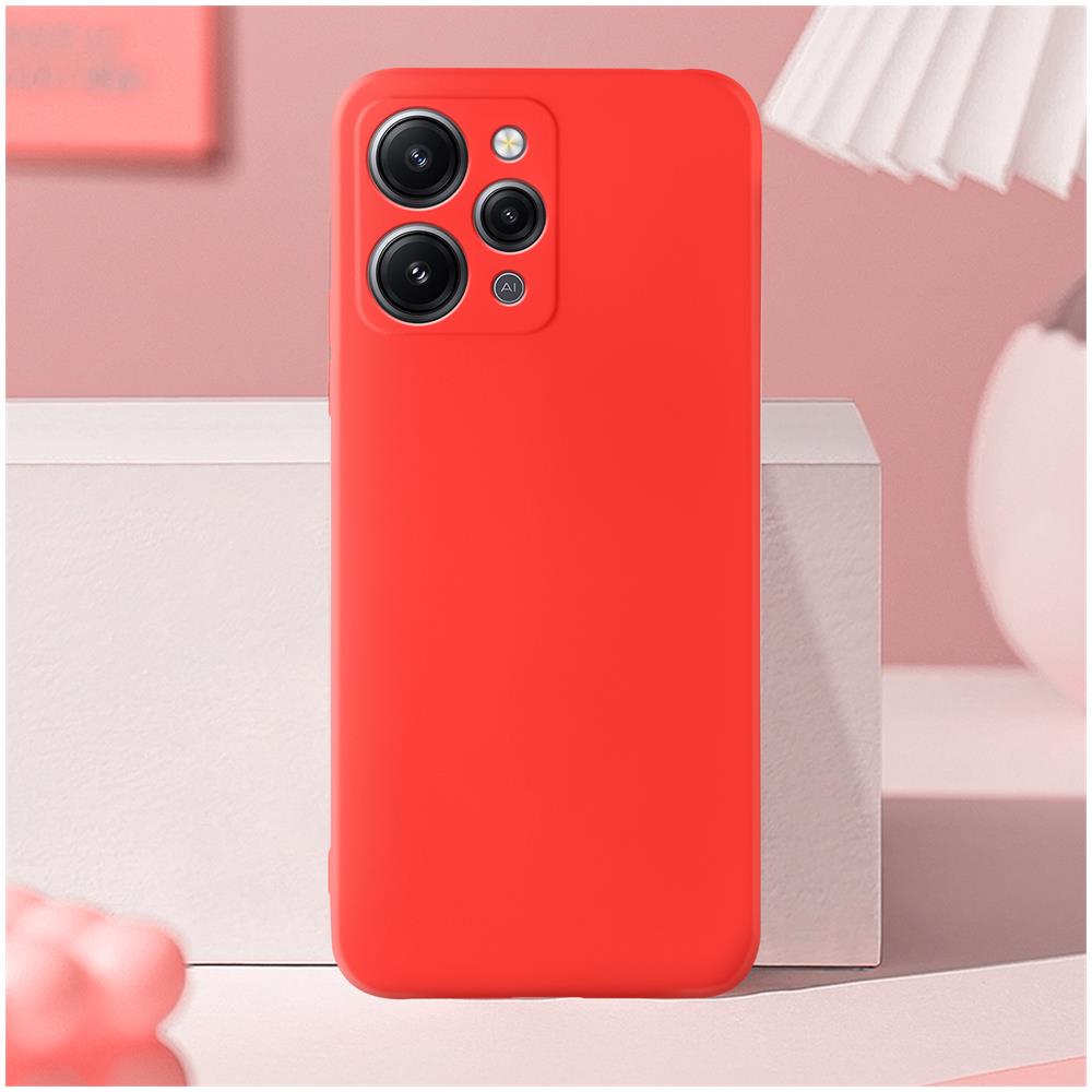 Cover Per Xiaomi Redmi 12 Semi-rigida Soft-touch Serie Fast Cover Rossa - Foto 5