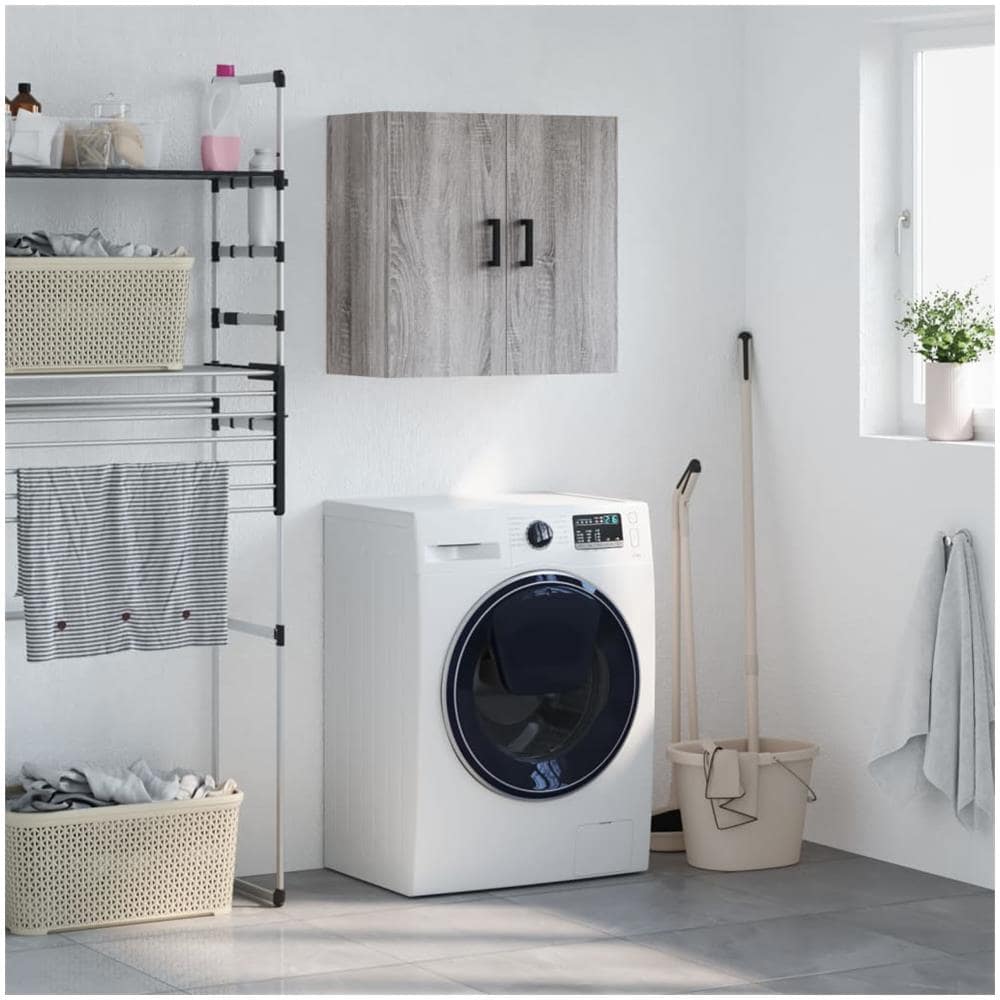 Mobile Pensile Grigio Sonoma 60x31x60 Cm In Legno Multistrato - Foto 1