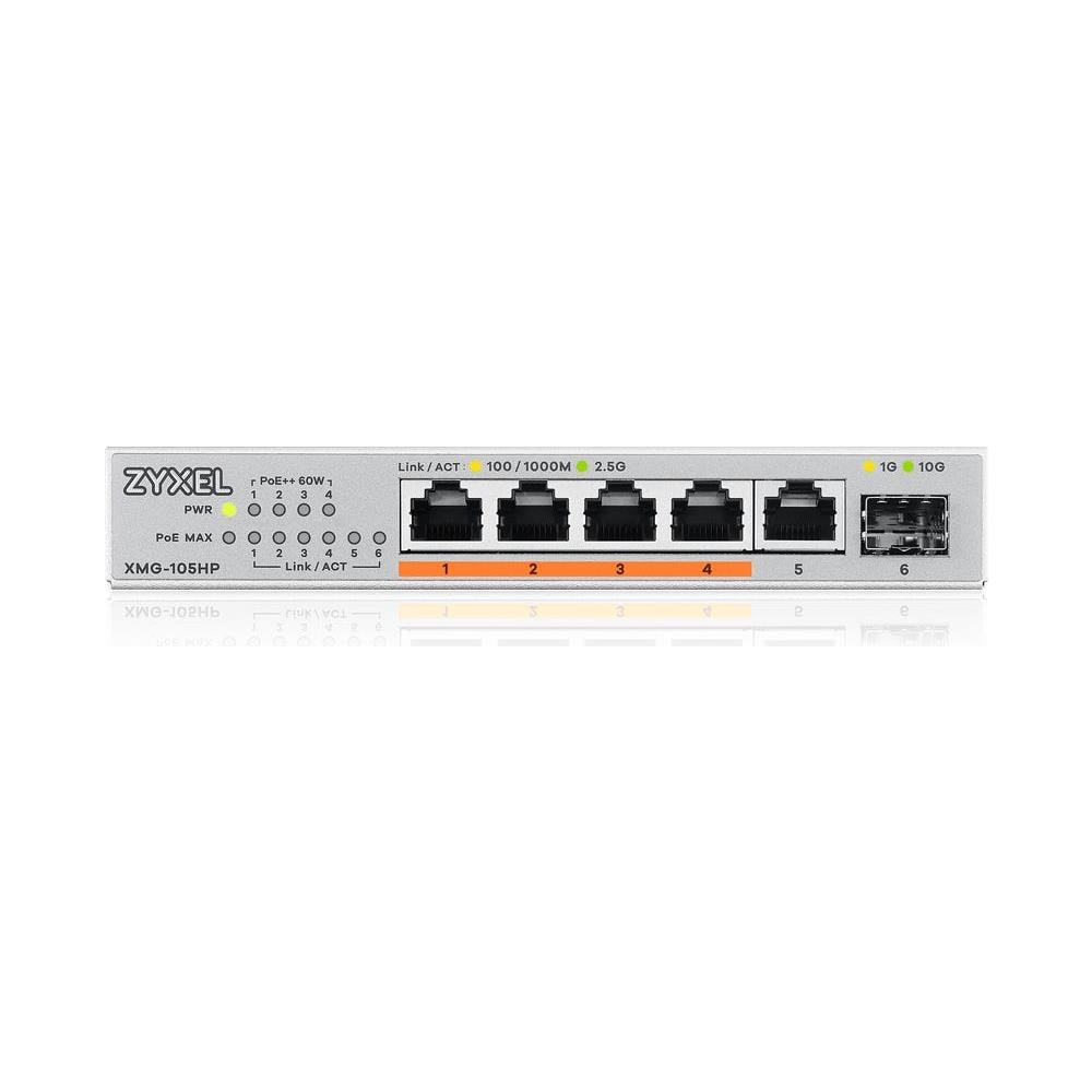 Switch XMG-105HP non Gestito con 5 Porte RJ-45 1 Modulo SFP+ Colore Grigio - Foto 3