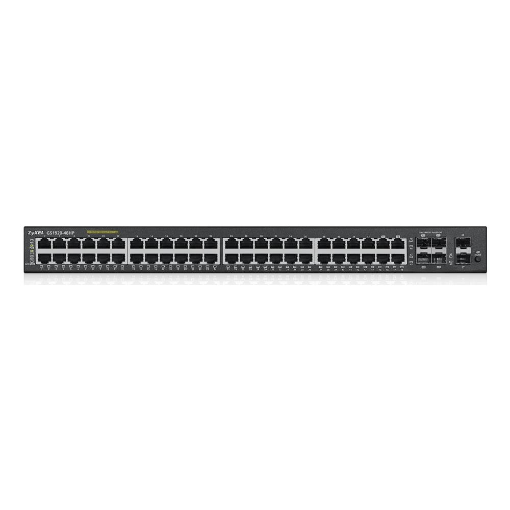 SWITCH ZYXGS-1920-48HP / GS1920-48HP-EU0101F 44P Giga PoE +4P Dual Personality GIGA+2P SFP, IPv6, VLAN, Rack 19" Gar a vita - Foto 2