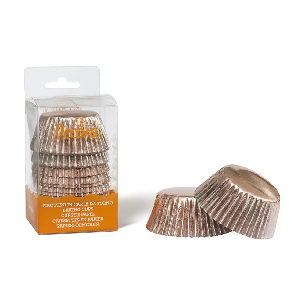60 Pirottini Muffin Rosa Gold - Foto 2