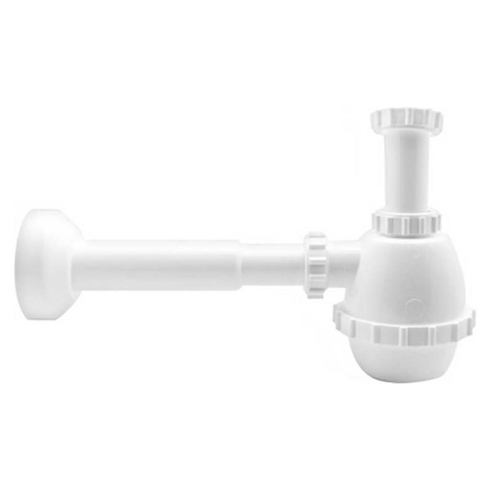 "SIFONE PVC UNA VIA Senza PILETTA PER PORCELLANA CON CANOTTO 1"" 1/4" - Foto 1