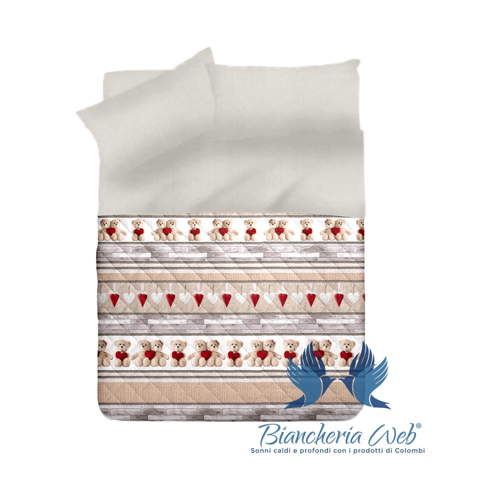 Trapuntino Piumino Estivo Primaverile 100g Disegno Sweet Orsetto Singolo Sweet Orsetto - Foto 1