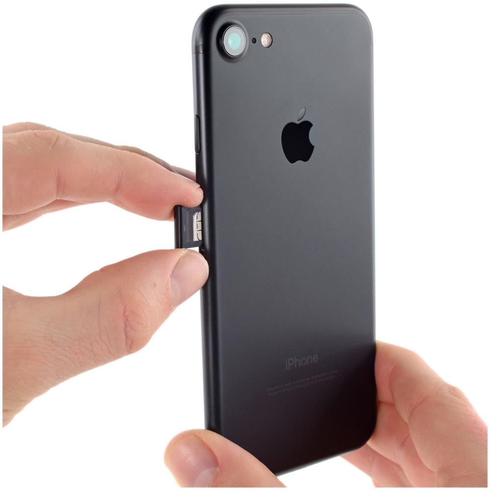 Slot Porta Sim Iphone 8 Plus Nero - Adattatore Scheda Sim Di Ricambio - Foto 4