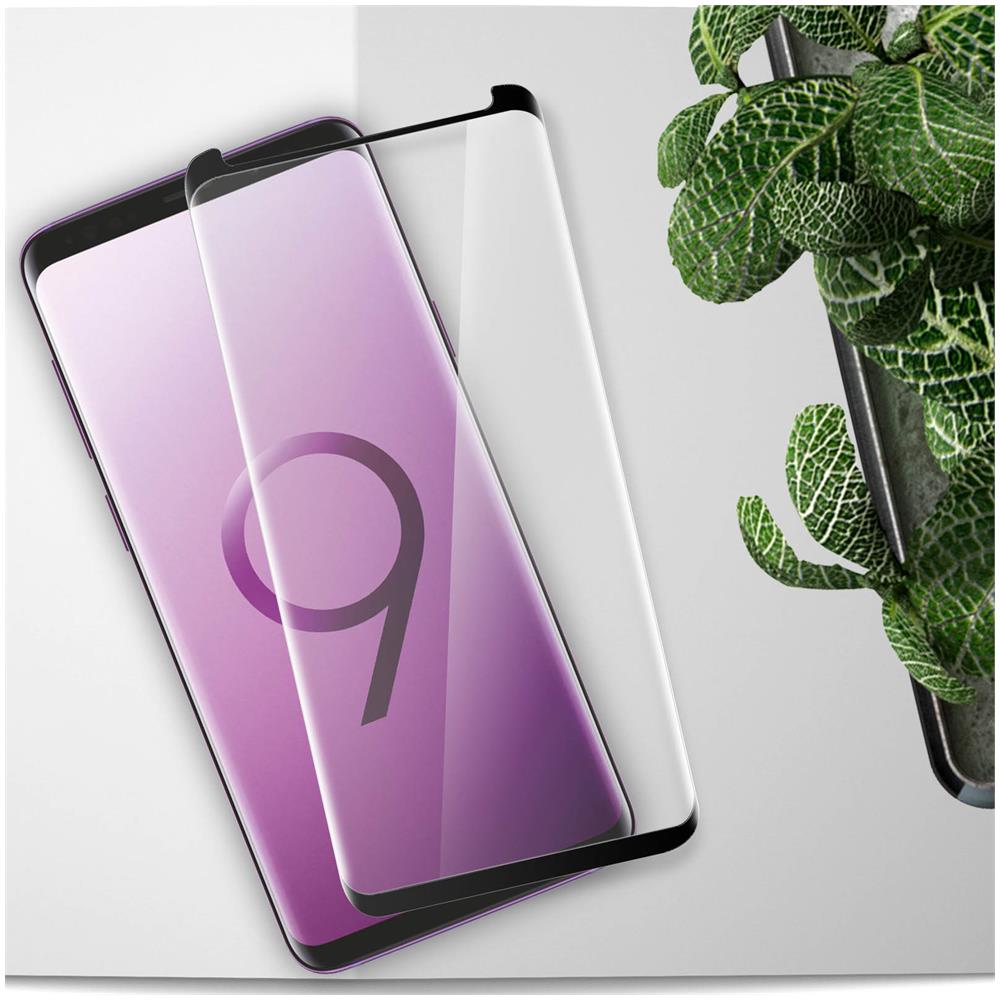 Pellicola Galaxy S9 Plus Vetro Temperato Muvit + Applicatore Bordi Neri Ricurvi - Foto 10