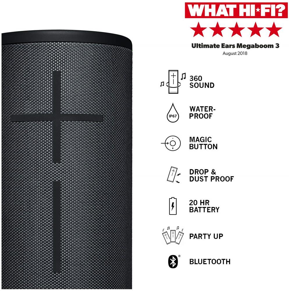Speaker Bluetooth Portatile MEGABOOM 3 Impermeabile IP67 con Suono Avvolgente a 360° Colore Blu - Foto 2