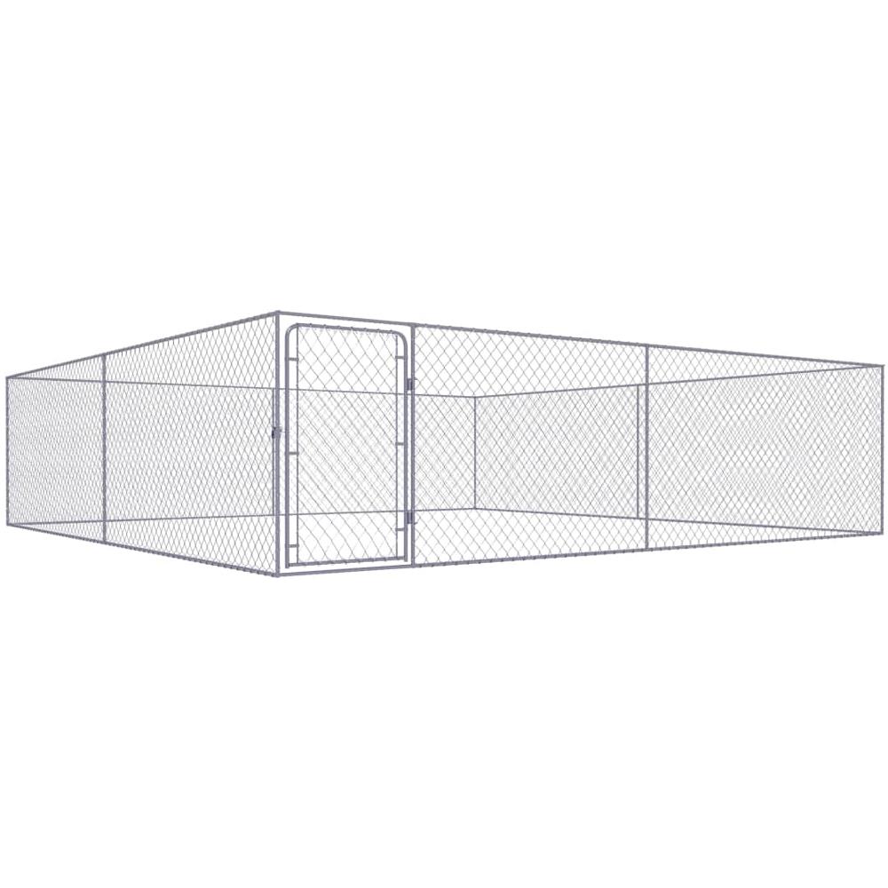 Canile da Esterno in Acciaio Zincato 4x4x1 m - Foto 1