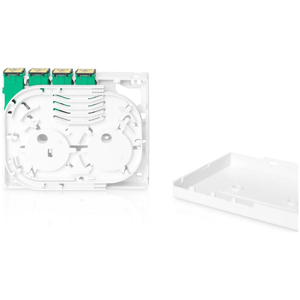 FTTH ENCLOSURE WITH 4X SC (APC) SX ADAPTER SURFACE DINRAIL MOUNT - Foto 2