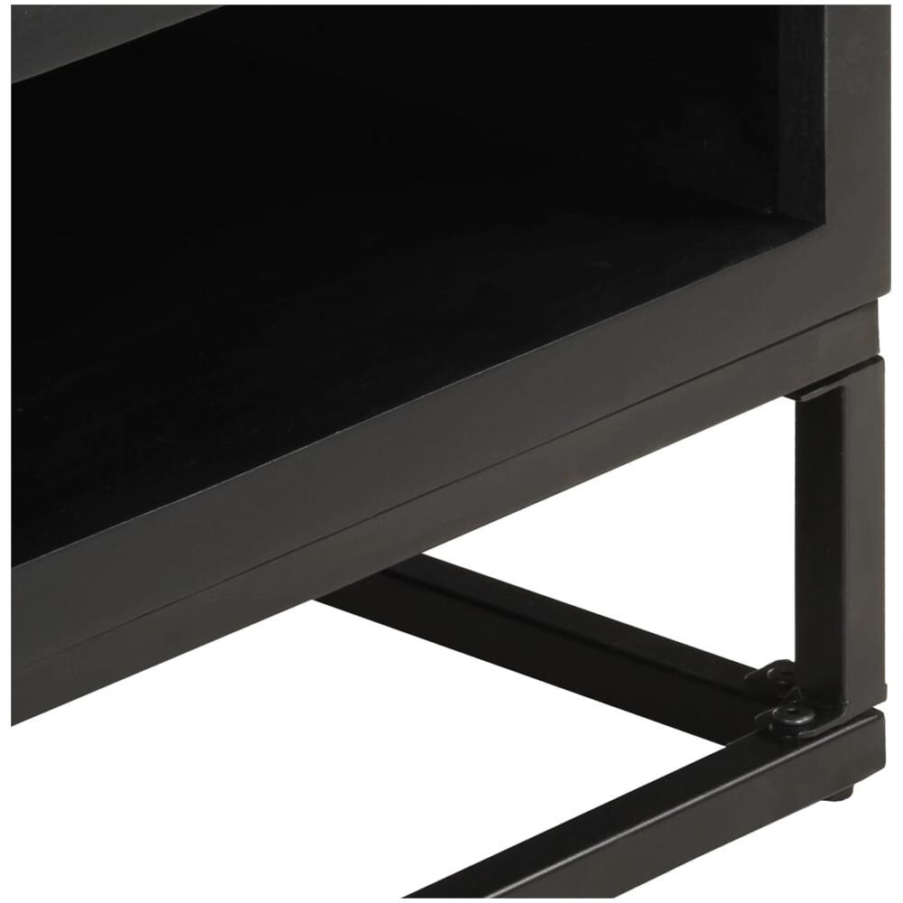 Tavolino Da Salotto 90x60x35 Cm In Legno Massello Di Mango - Foto 1