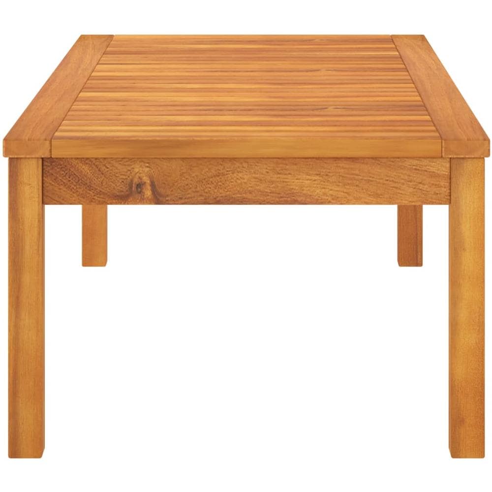 Tavolino da Caffè 100x50x33 cm in Legno Massello di Acacia - Foto 2