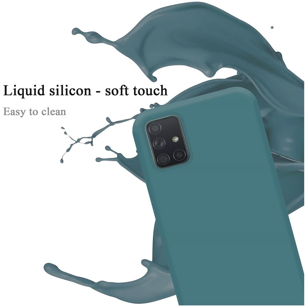 Custodia Compatibile Con Samsung Galaxy A71 4g In Liquid Verde - Coperchio Protettivo In Silicone Tpu Flessibile - Foto 2