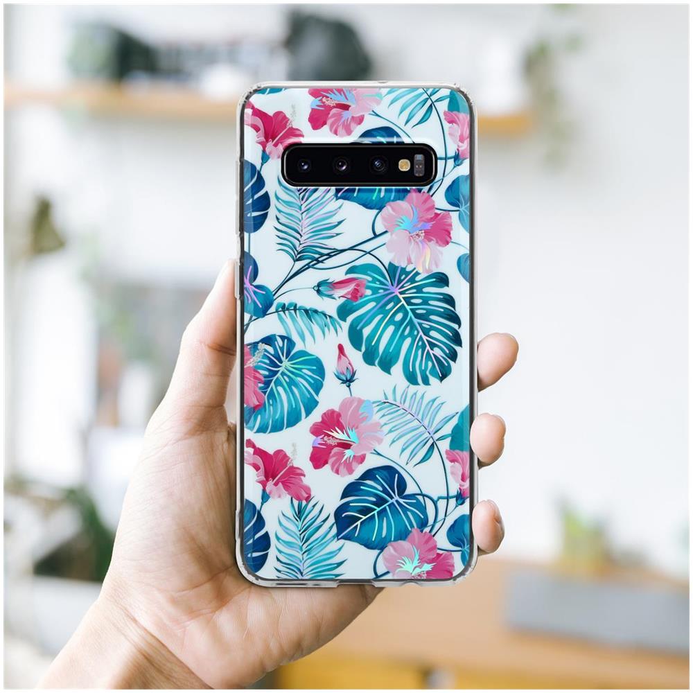 Custodia Compatibile Con Samsung Galaxy S10 4g Con Foglie Di Tartaruga - Coperchio Protettivo In Silicone Tpu Con Motivo Floreale - Foto 7
