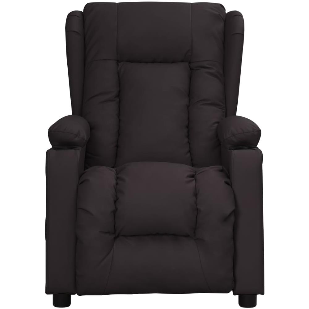 Poltrona Massaggiante Reclinabile Nera In Similpelle - Foto 3