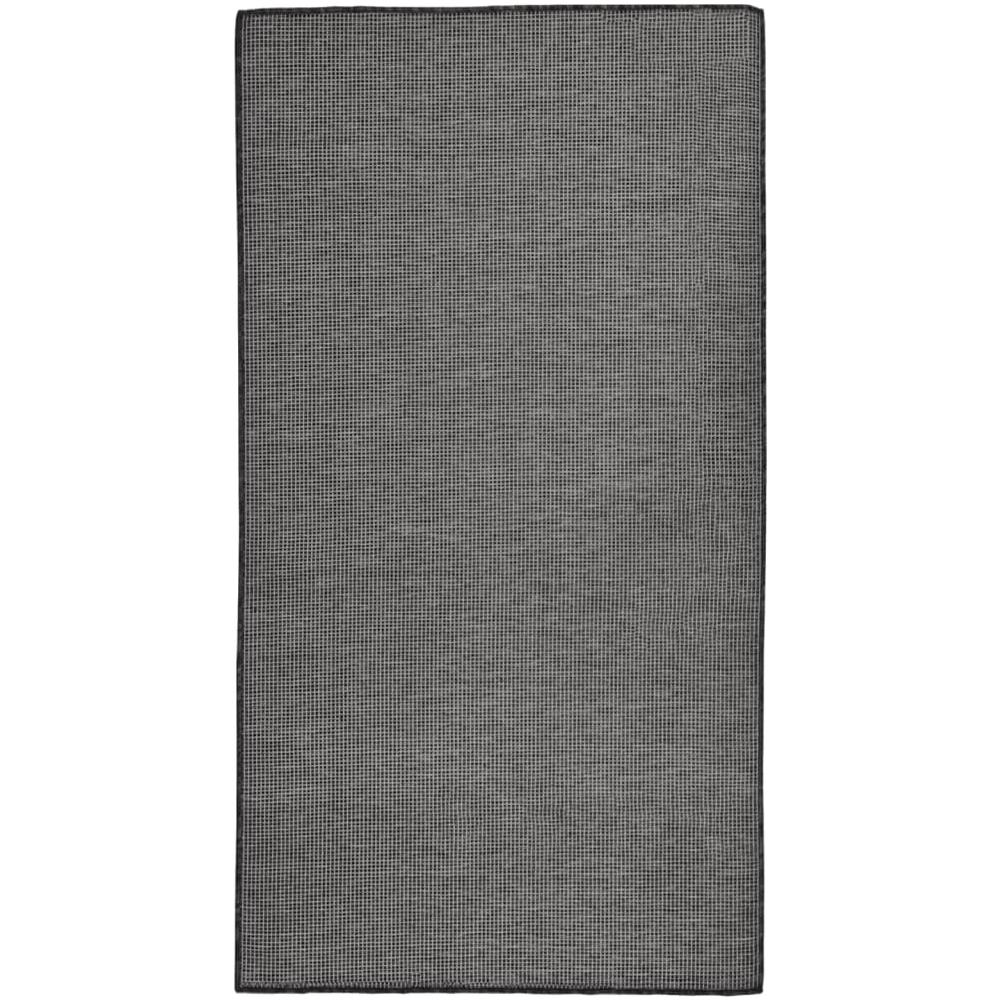 Tappeto Da Esterni A Tessitura Piatta 80x150 Cm Grigio - Foto 1