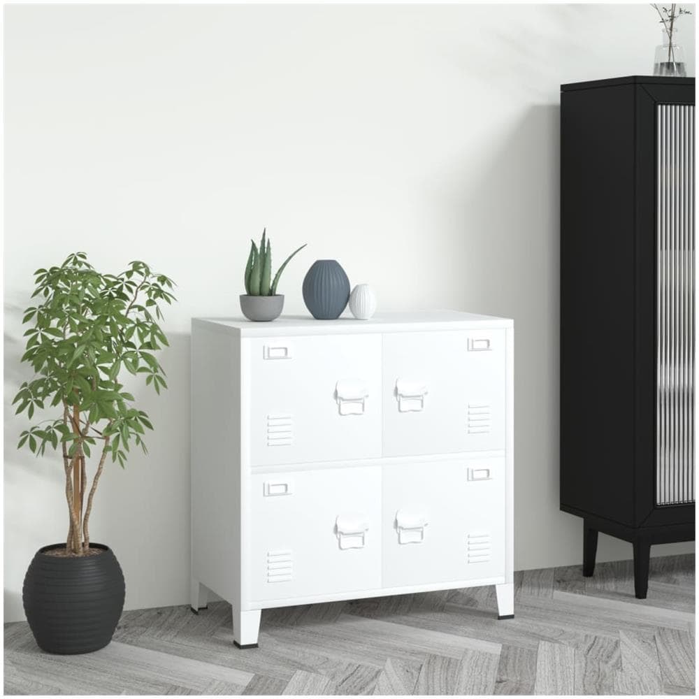 Armadio Classificatore Industriale Bianco 75x40x80cm In Acciaio - Foto 1