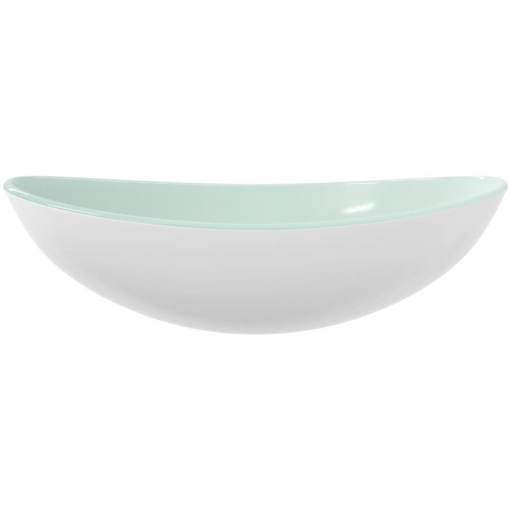 Lavandino In Vetro Temperato 54,5x35x15,5 Cm Bianco - Foto 3