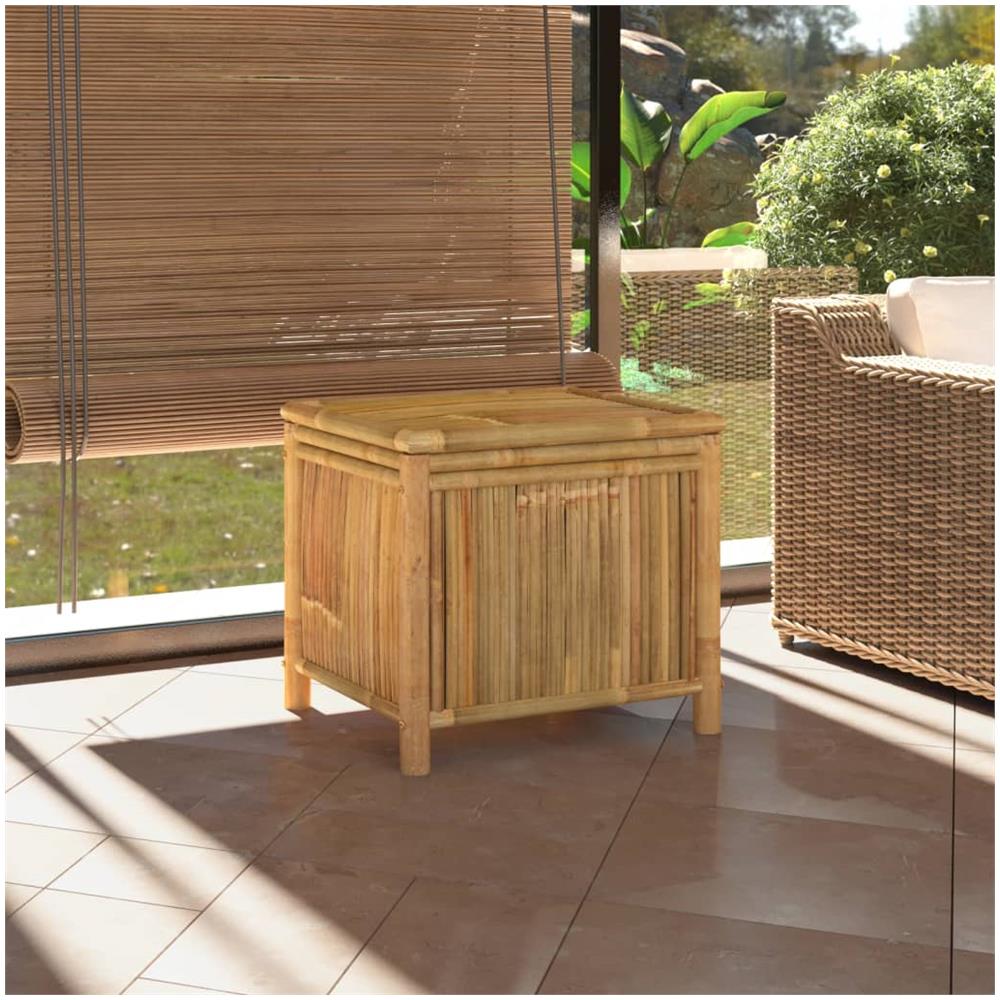 Contenitore Portaoggetti Da Giardino 60x52x55 Cm In Bambù - Foto 1