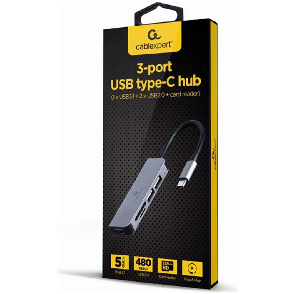 L'hub Usb Di Tipo C Con 3 Porte Usb 3.1 E 2.0 Include Un Lettore Di Schede - Foto 2