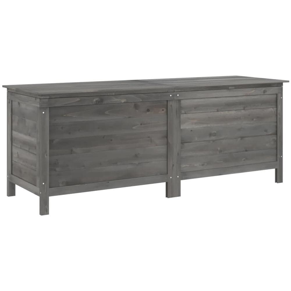 Contenitore Da Giardino Antracite 150x50x56,5 Cm Massello Abete - Foto 2