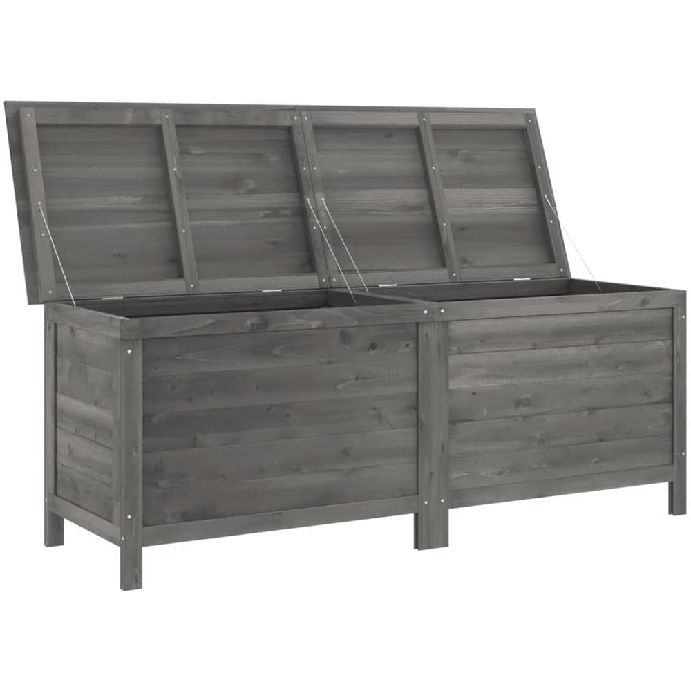 Contenitore Da Giardino Antracite 150x50x56,5 Cm Massello Abete - Foto 3