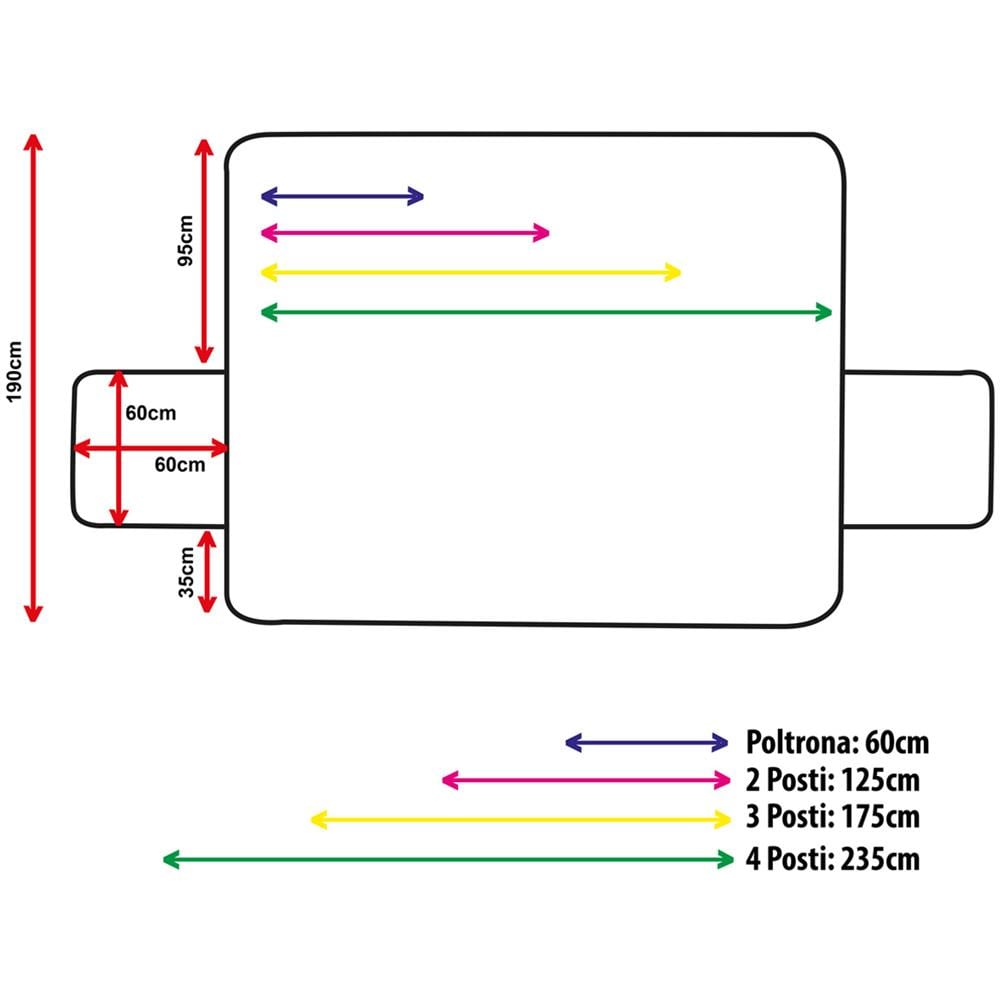 Copridivano Antimacchia Impermeabile Trapuntato Modello Olimpo Colore Bordeaux 2 Posti Bordeaux - Foto 4