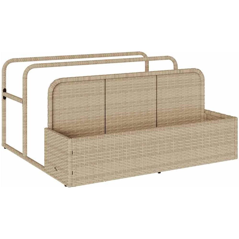 Galleggiante a Bordo Piscina Beige 110x100x57 cm in Polyrattan - Foto 1