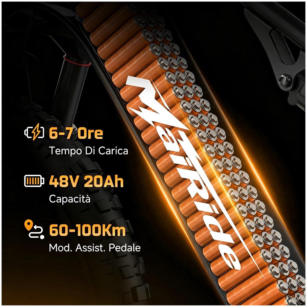 XT90 Bicicletta Elettrica MTB 26 Pollici 250 W Batteria 48 V 20 Ah Cambio 21 Velocità Grigio - Foto 2